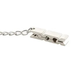 MenSteel Pince-tétons Pegs avec chaîne